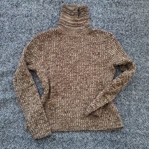 VTG 80s Modes Montaj Montreal Brown Turtleneck Sweater